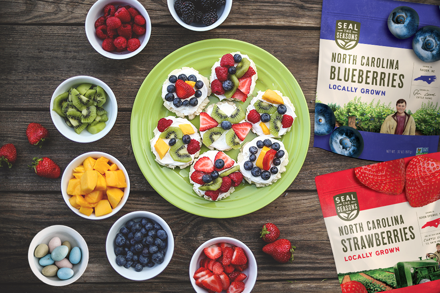 Mini Fruit Pizzas Recipe
&ndash; sealtheseasons