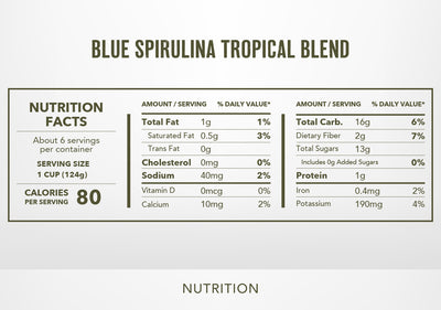 Blue Spirulina Tropical Blend Smoothie Kit