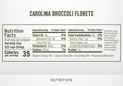 North Carolina Broccoli Florets
