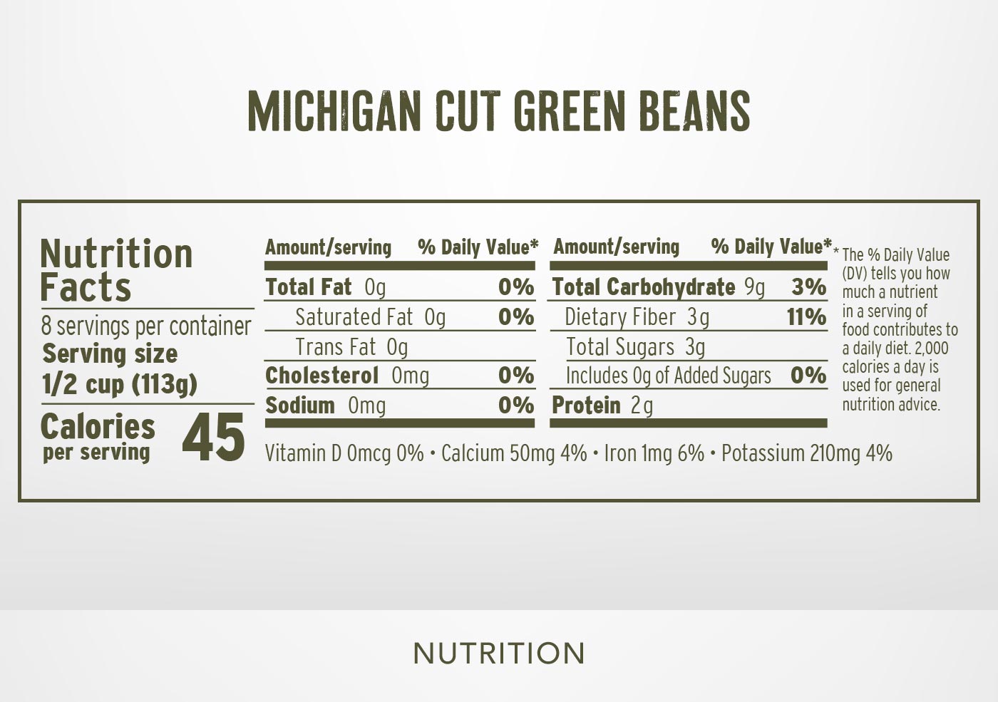 Michigan Cut Green Beans