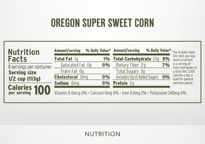 Oregon Super Sweet Corn