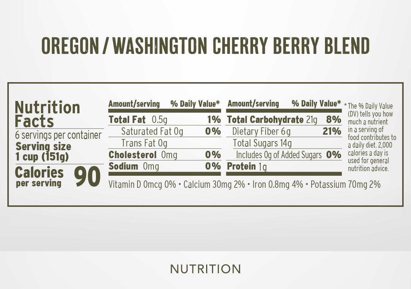 Oregon / Washington Cherry Berry Blend