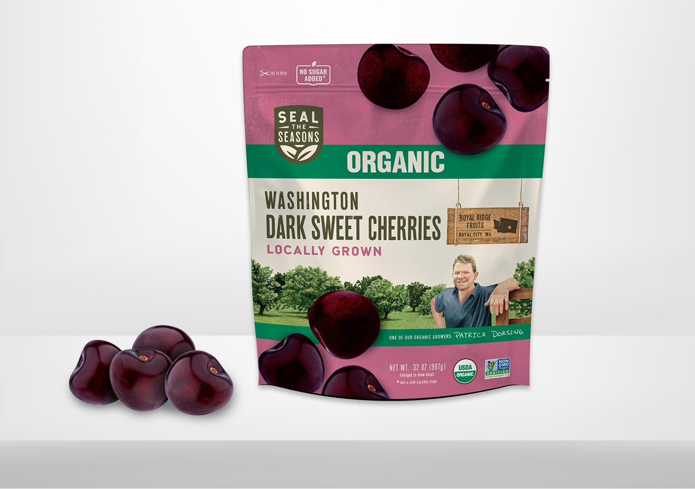 Organic Washington Dark Sweet Cherries